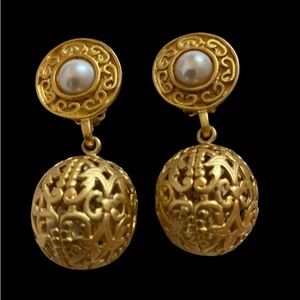 Vintage Leslie Block Earrings